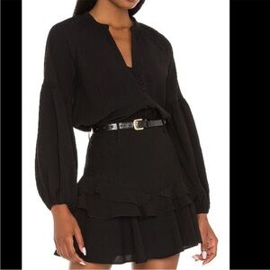 Mink Pink X Revolve Fatima Dozen Button Blouse